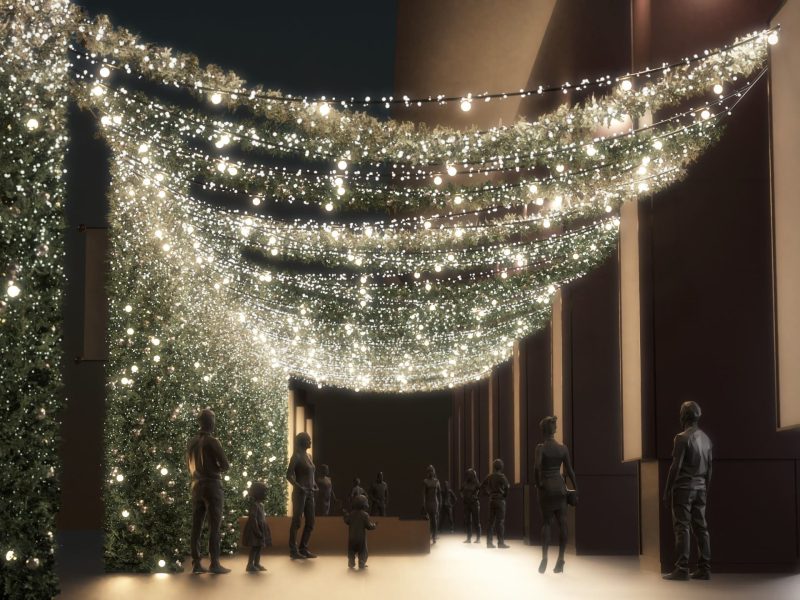 2025勤美草悟聖誕村_光之道_模擬圖